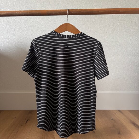 ✨ Lululemon Love Crew T-Shirt – Black/White Stripe – Womens Size 6-8 - Picture 5 of 16